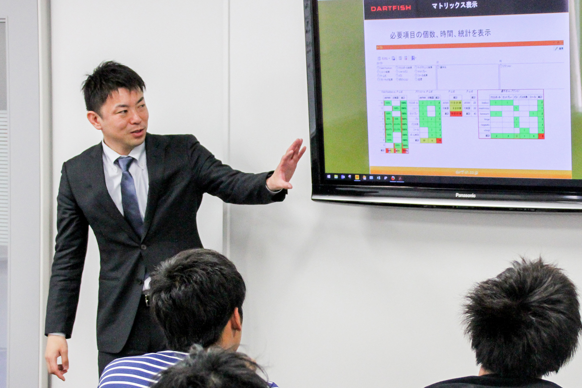 阪南大学サッカー部レベルアップへの支援活動にダートフィッシュジャパンも協力しています。