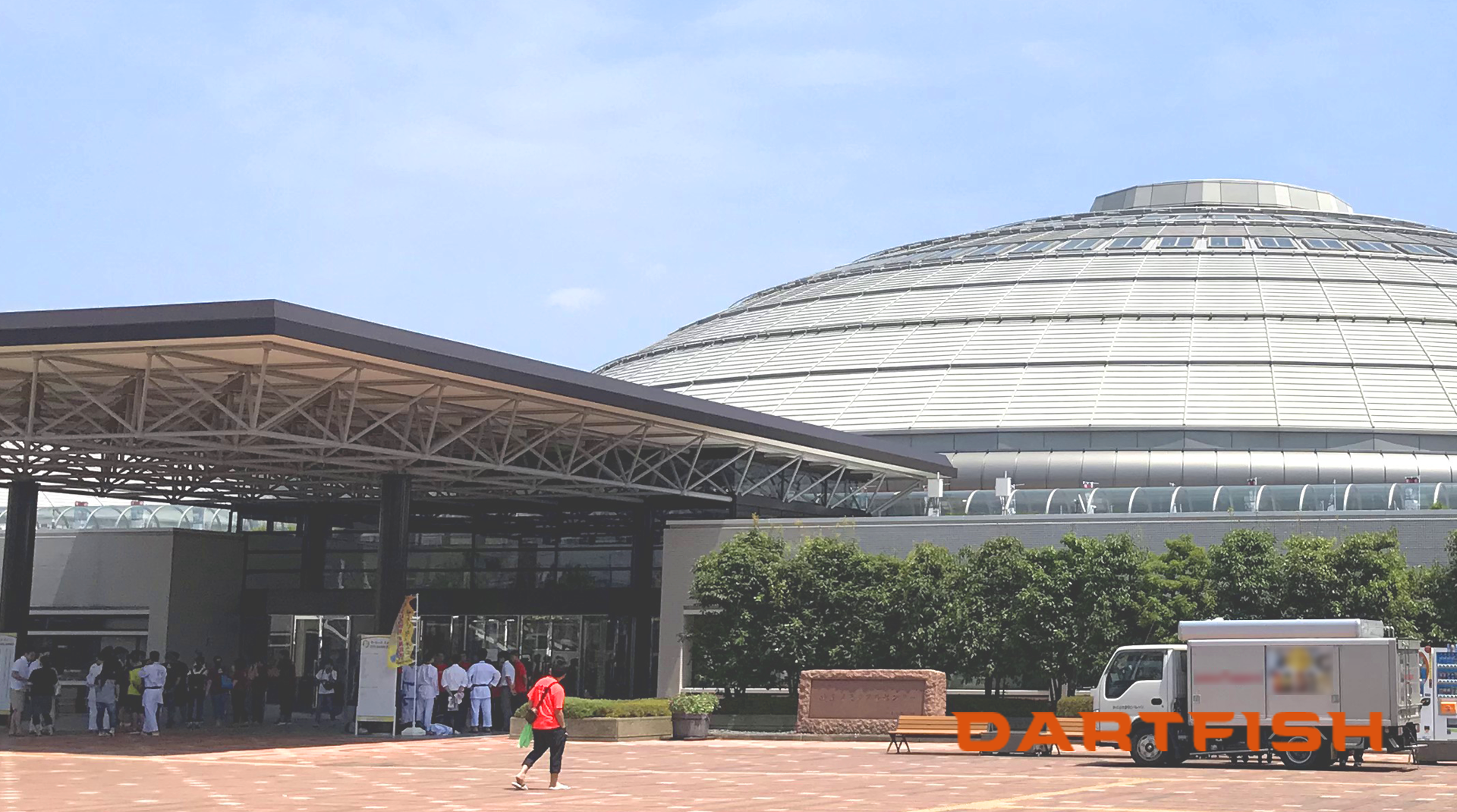 今回の空手インターハイの会場（岐阜メモリアルセンター：岐阜県岐阜市）