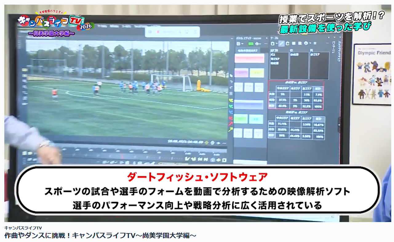 尚美学園大学　埼玉テレビ　ダートフィッシュ